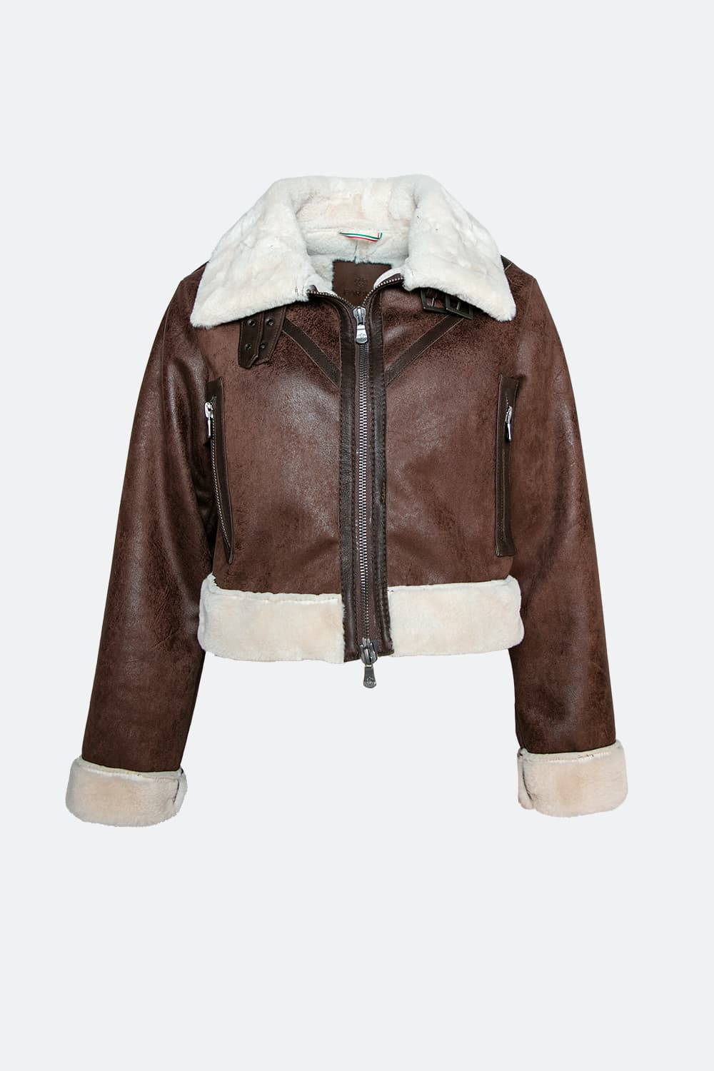 Nagel im Gold-Shearling-Stil woman Barone firenze - 2