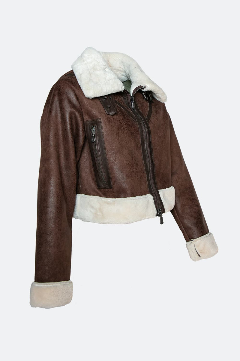 Nagel im Gold-Shearling-Stil woman Barone firenze - 8