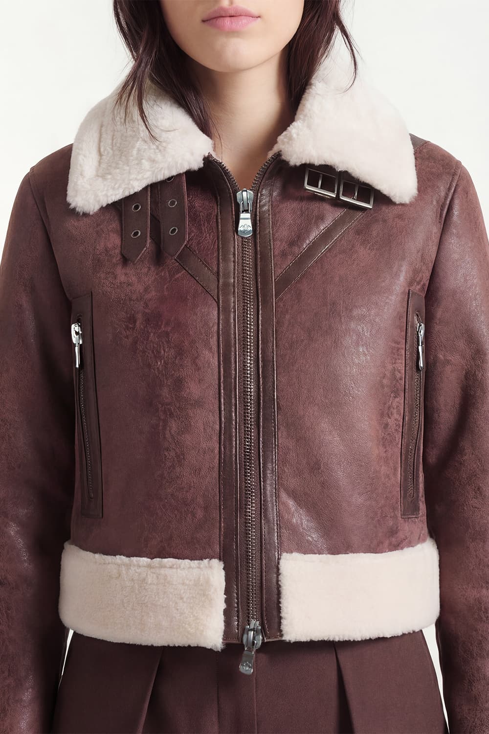 Nagel im Gold-Shearling-Stil woman Barone firenze - 6