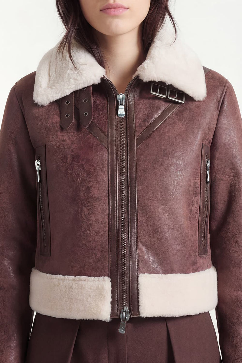Nagel im Gold-Shearling-Stil woman Barone firenze - 6