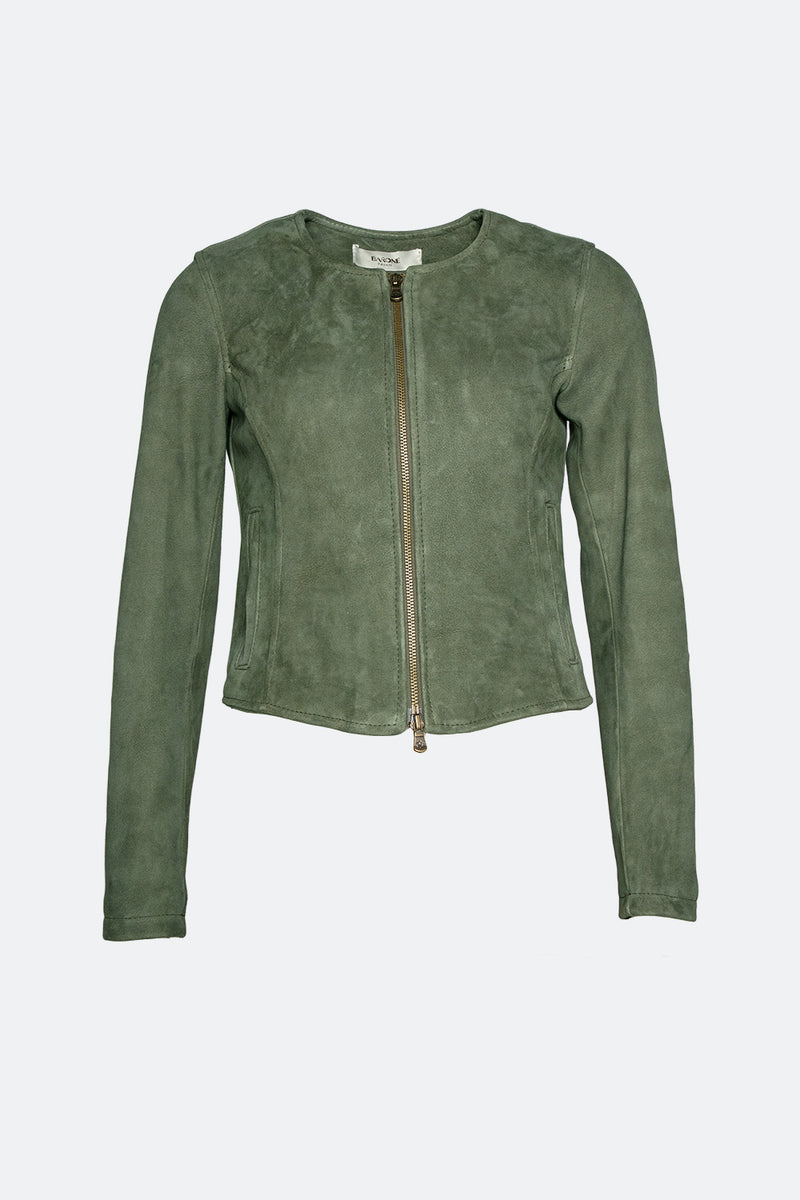 Short Green Suede Ire woman Barone firenze - 2