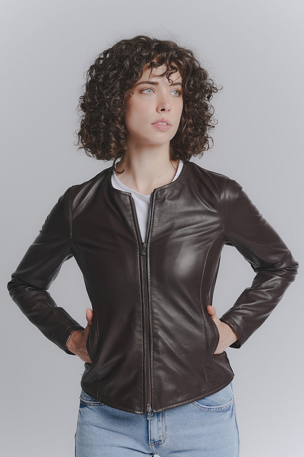 Irene Dark Brown Long woman Barone firenze