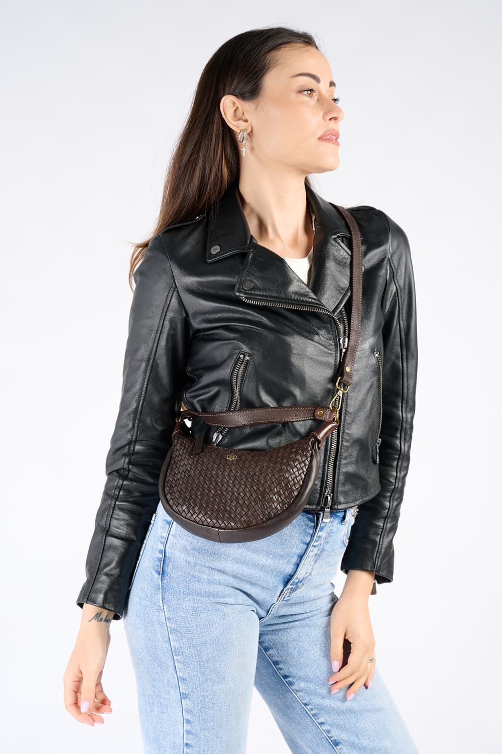 Bea Wildleder-Nieten woman Barone firenze - 2