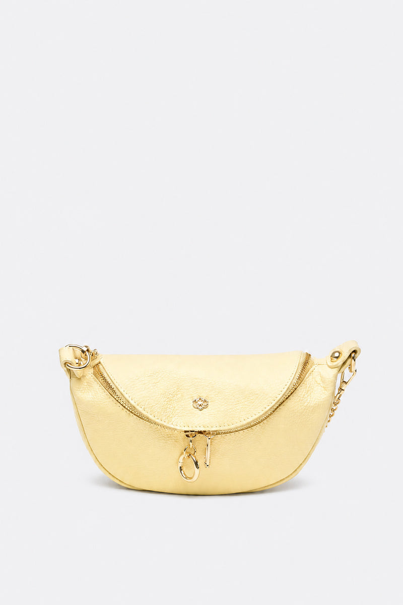 Light Yellow Bea Belt Bag woman Barone firenze - 4