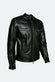 Michele Black Leather Jacket with Stitching man Barone firenze - 6
