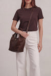 Pienza Vegetable-Tanned Dark Brown woman Barone firenze - 4