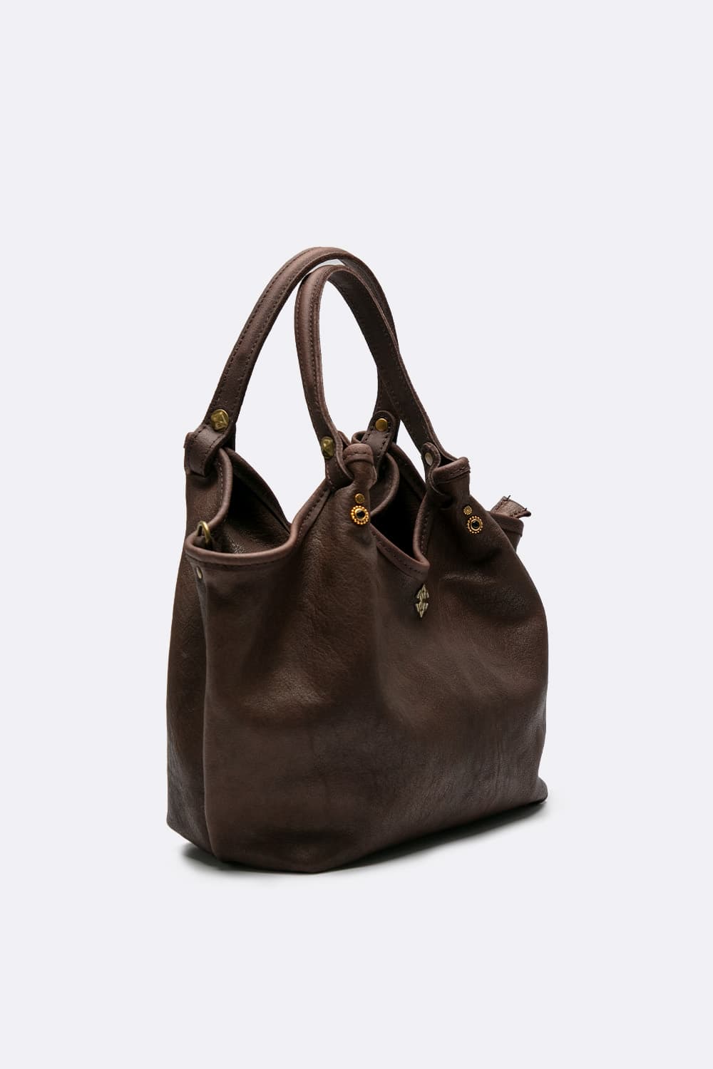 Pienza Vegetable-Tanned Dark Brown woman Barone firenze - 3