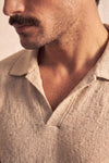 Men's Beige Polo Shirt man Barone firenze - 1