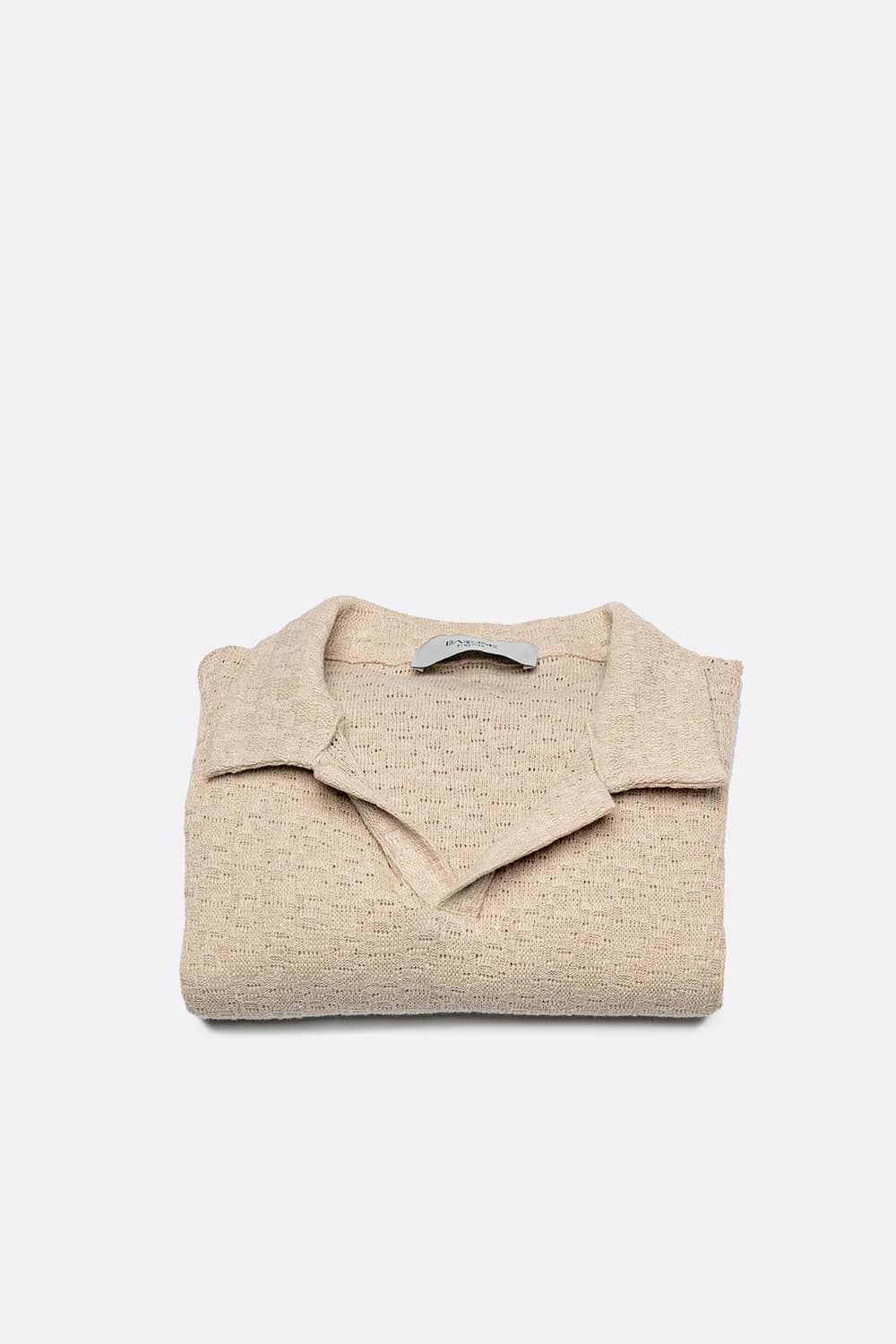 Men's Beige Polo Shirt man Barone firenze - 6