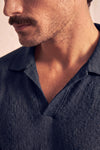 Men's Blue Polo Shirt man Barone firenze - 3