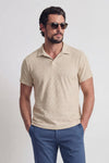 Men's Beige Polo Shirt man Barone firenze - 2