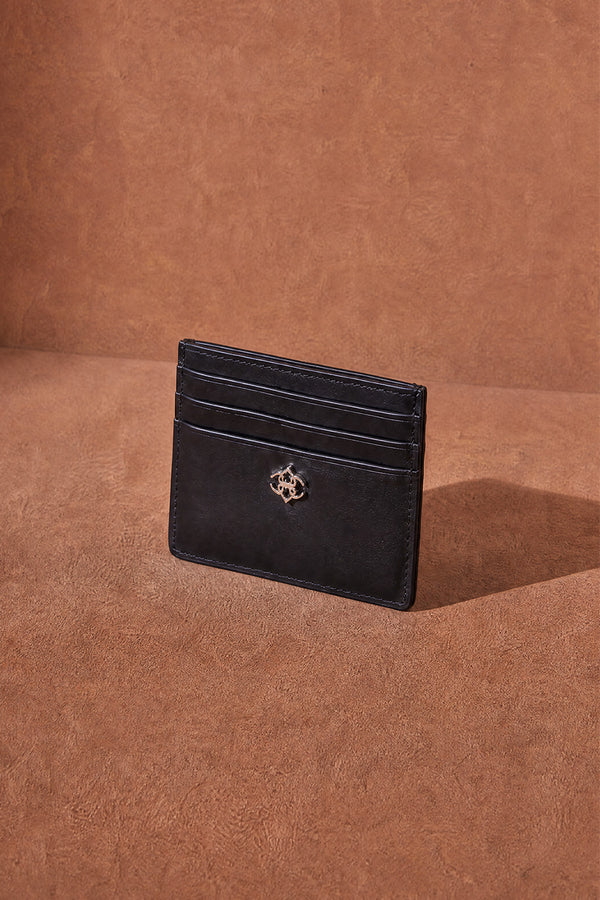 Porte-cartes Pocket Noir unisex Barone firenze