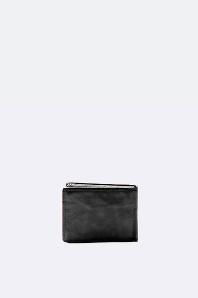 Men's Smooth Black Leather Wallet
