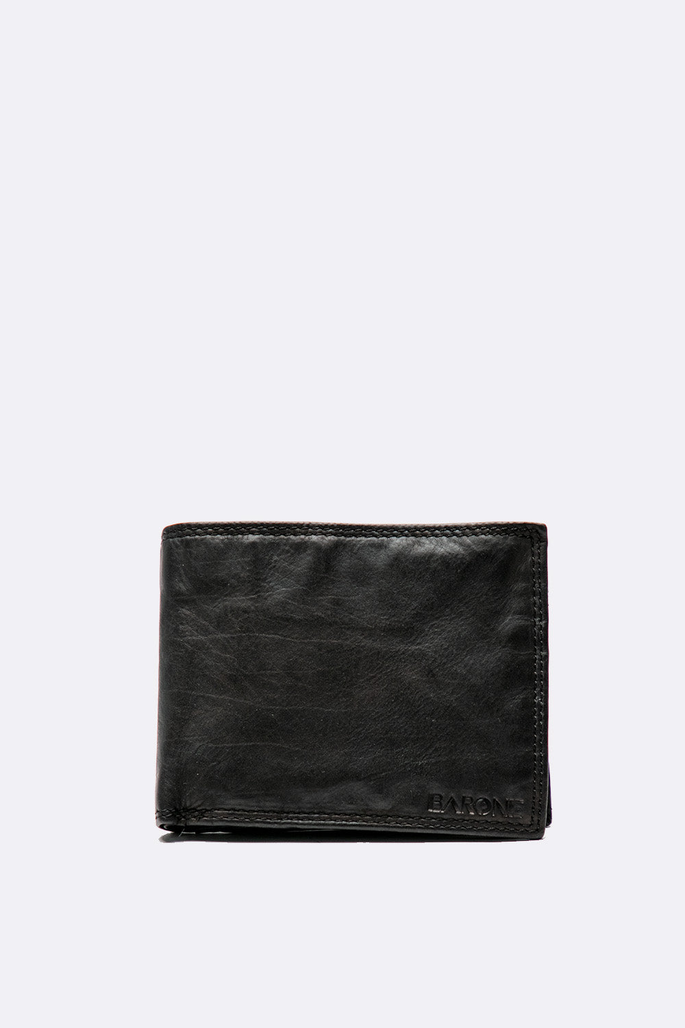 Portafoglio Basic Vintage Nero unisex Barone firenze - 3
