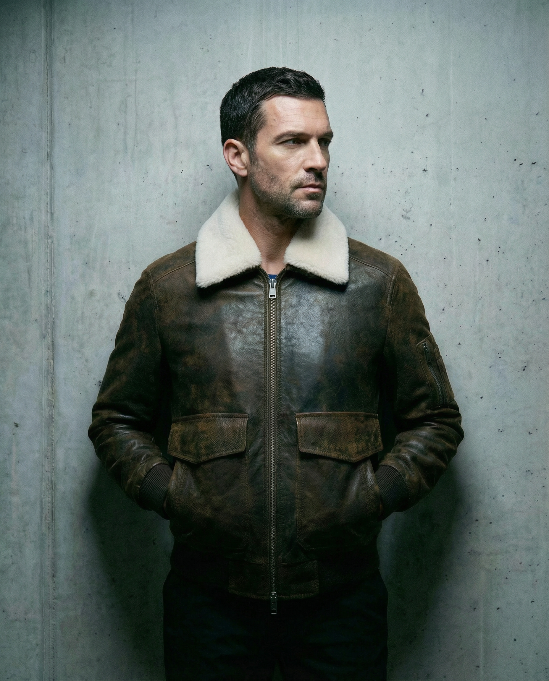 Schwarzer Nagel im Gold-Shearling-Stil