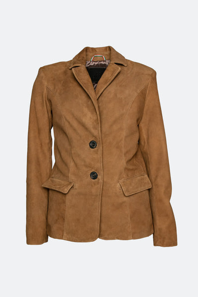 Rose Suede Blazer