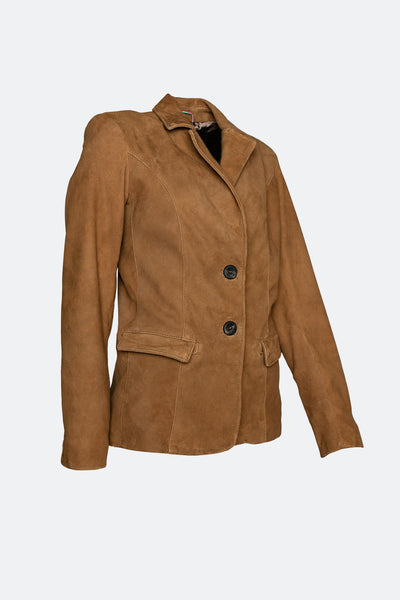 Rose Suede Blazer