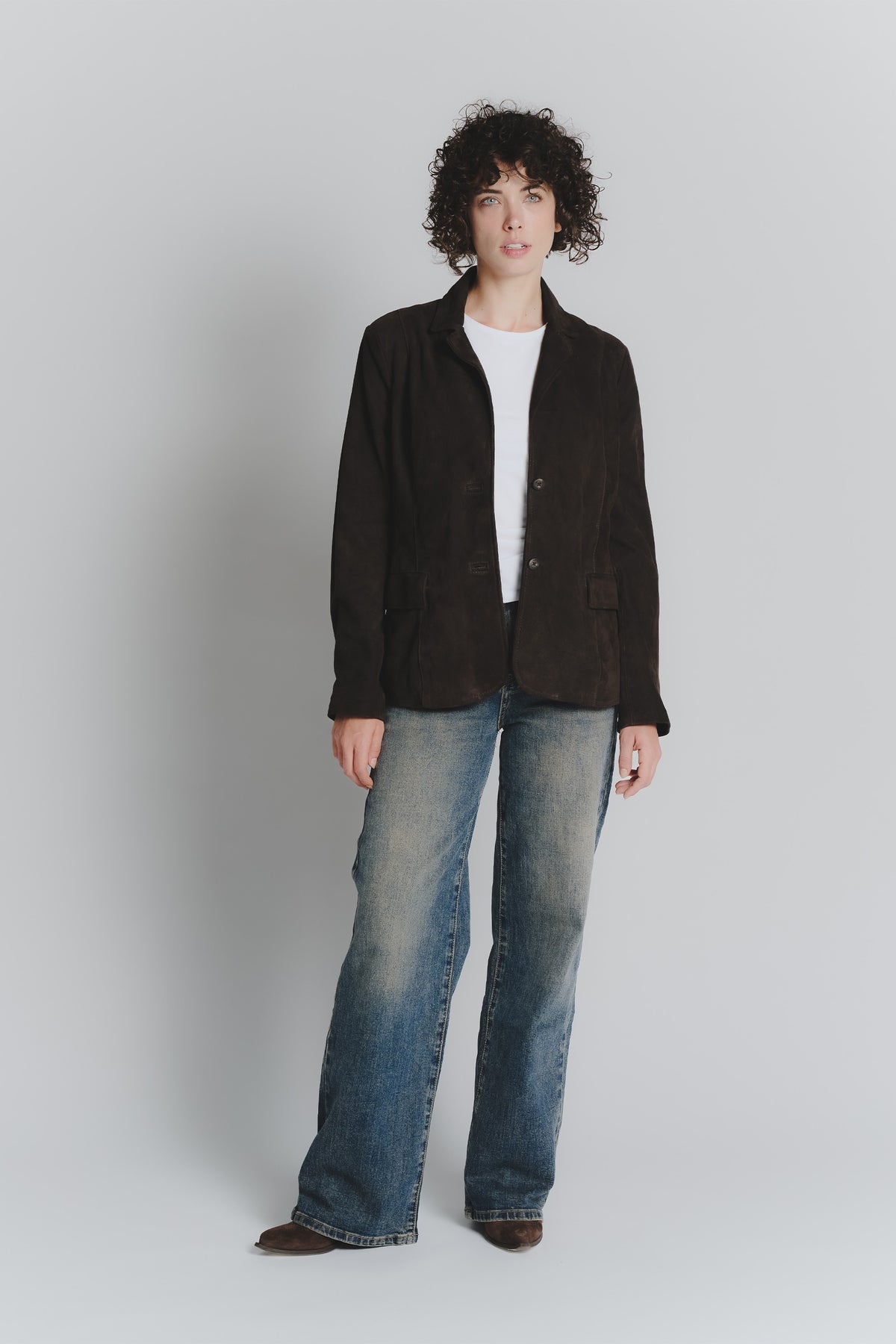 Blazer Rose Wildleder woman Barone firenze - 2