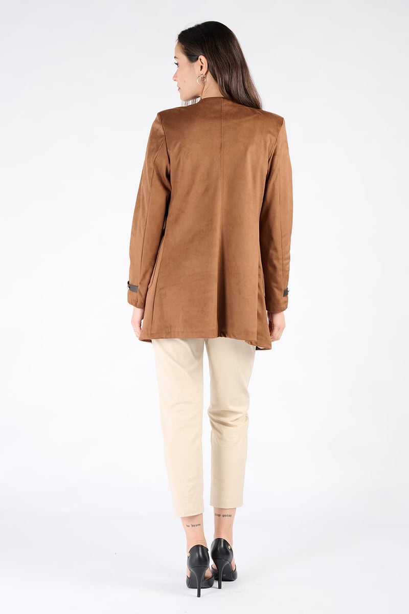 Trenchcoat mit Nieten woman Barone firenze - 4