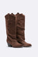 Stivali Boccaccio Camoscio Cioccolato woman Barone firenze - 1