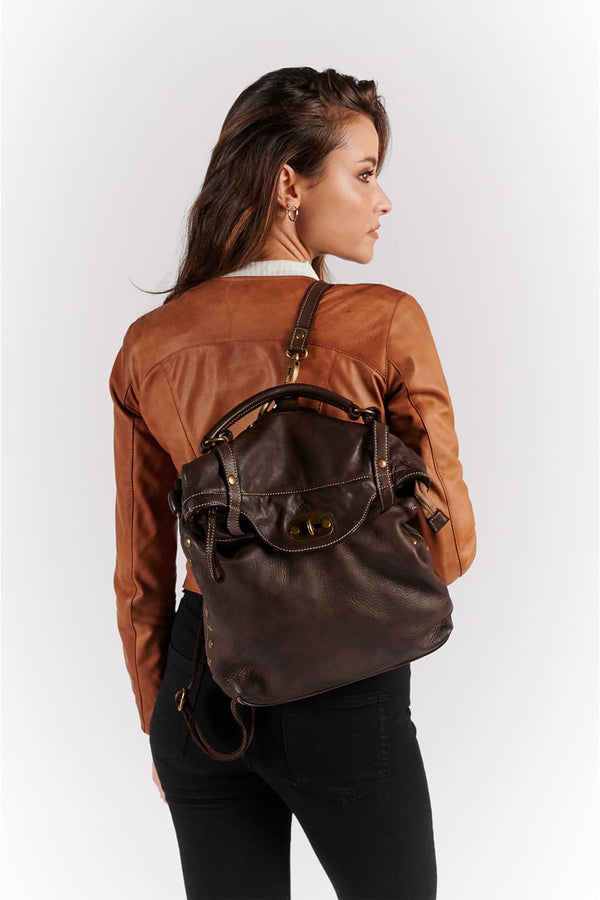 Forte Backpack Dark Brown unisex Barone firenze