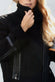 Chiodo Shearling Style Women's Black unisex Barone firenze - 4