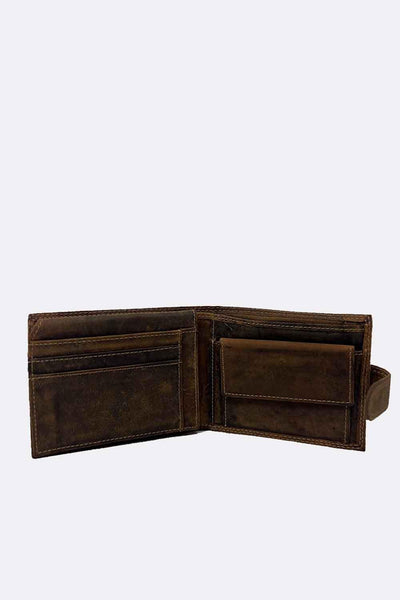 Geöltes Portemonnaie mit Knopf 