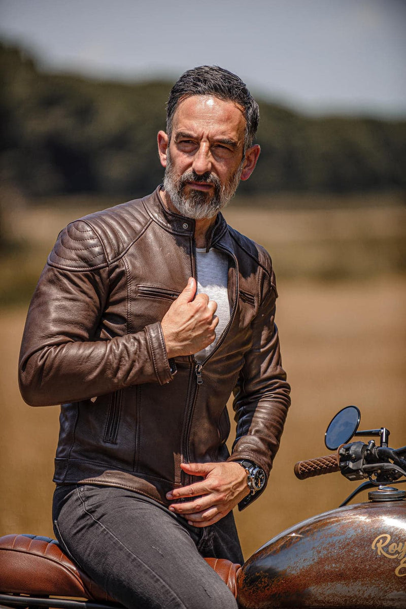 Elton Gold Bike Dark Brown uomo Barone firenze - 4