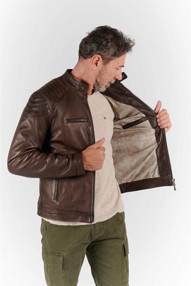 Elton Gold Bike Dark Brown uomo Barone firenze - 7