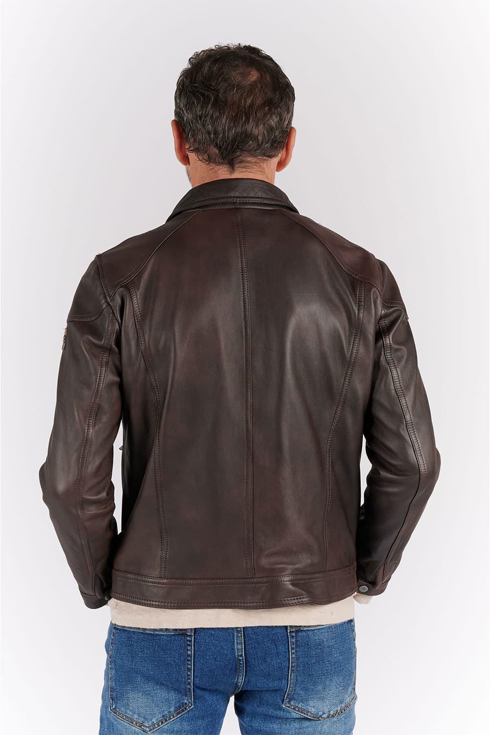 Elton Gold Collar Dark Brown man Barone firenze - 10