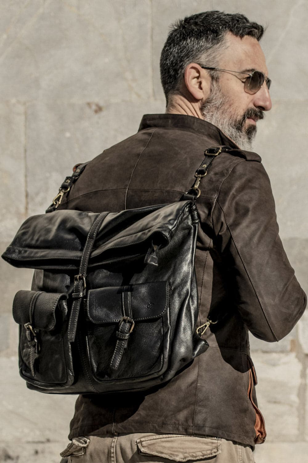 Massa zaino 100% vera pelle Made in Italy - Barone Firenze